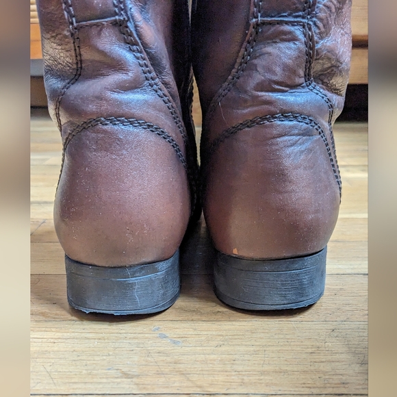 Steve Madden Troopa Brown Leather combat boot - Picture 6 of 10